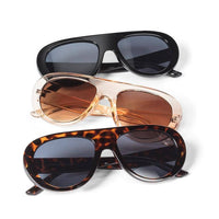 Wide Aviator Frame Sunglasses