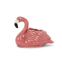 Sm Pink Flamingo Planter