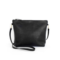 Mini Hobo Bag in Black Leather