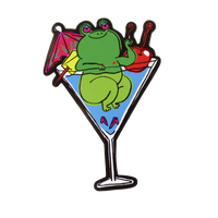 Happy Hour Frog Sticker