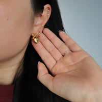 Bow Heart Earrings