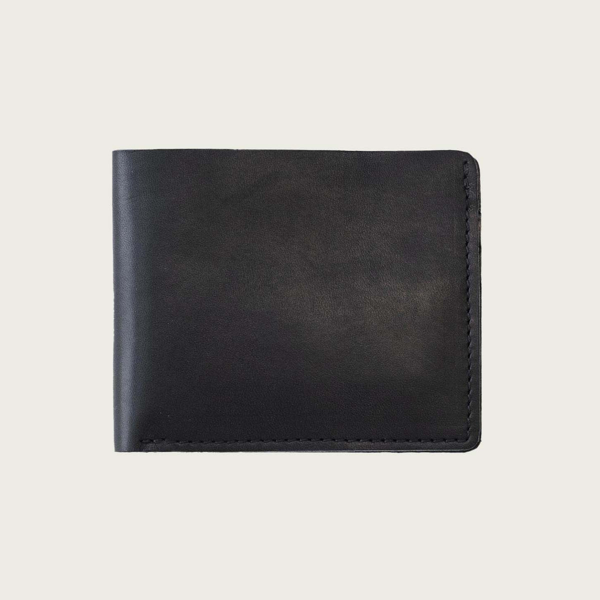 Leather Bifold Wallet in Black