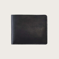 Leather Bifold Wallet in Black