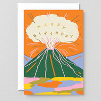 Birthday Volcano Card