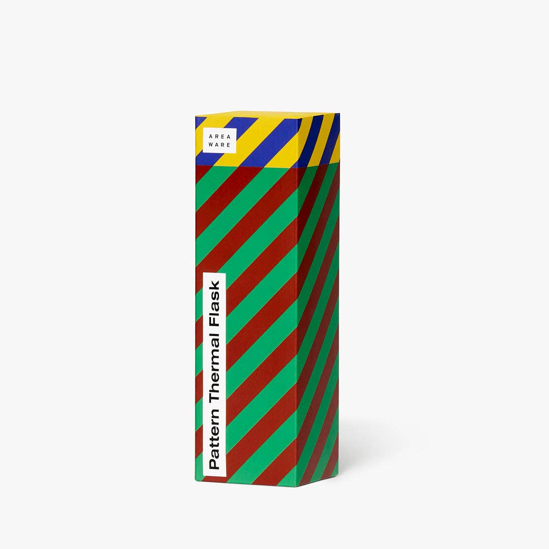 Pattern Thermal Flask in Stripe