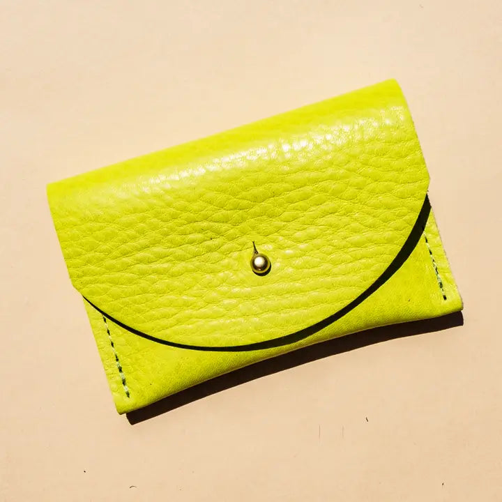 Cardholder in Chartreuse