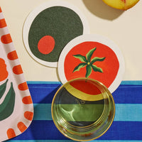 Pimento Olive Coaster Set