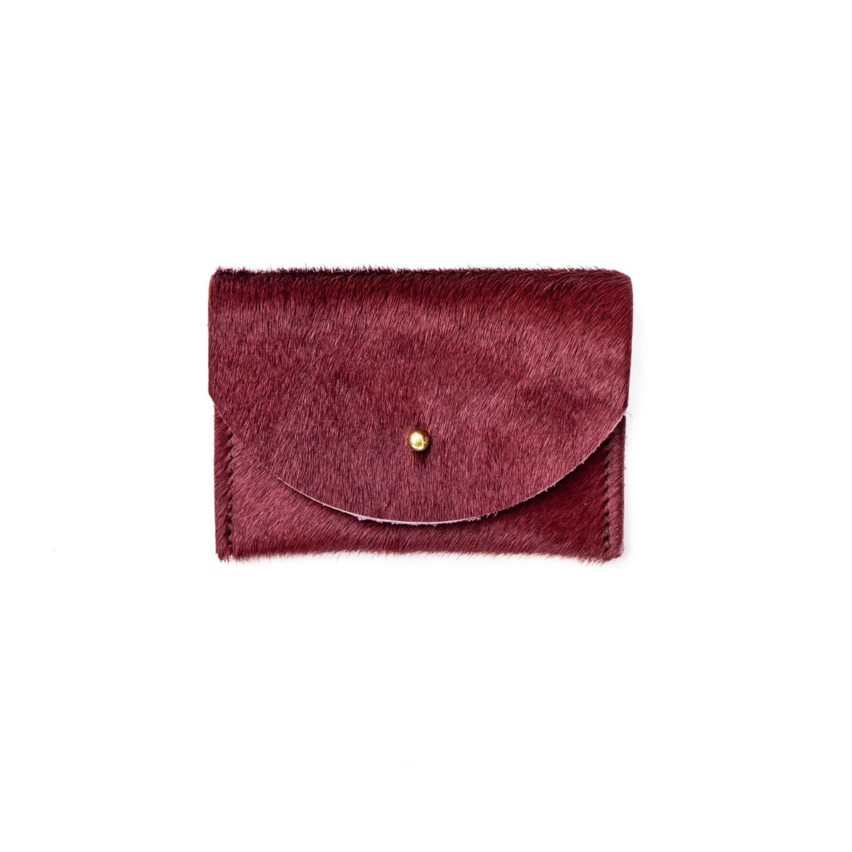 Cardholder in Plum Cowhide