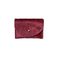 Cardholder in Plum Cowhide