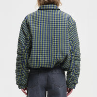 Jute Bomber Jacket in Green
