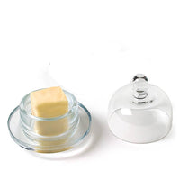 2Pc Sm Butterdish W/Dome