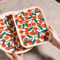 Cherries Small Serving Tray