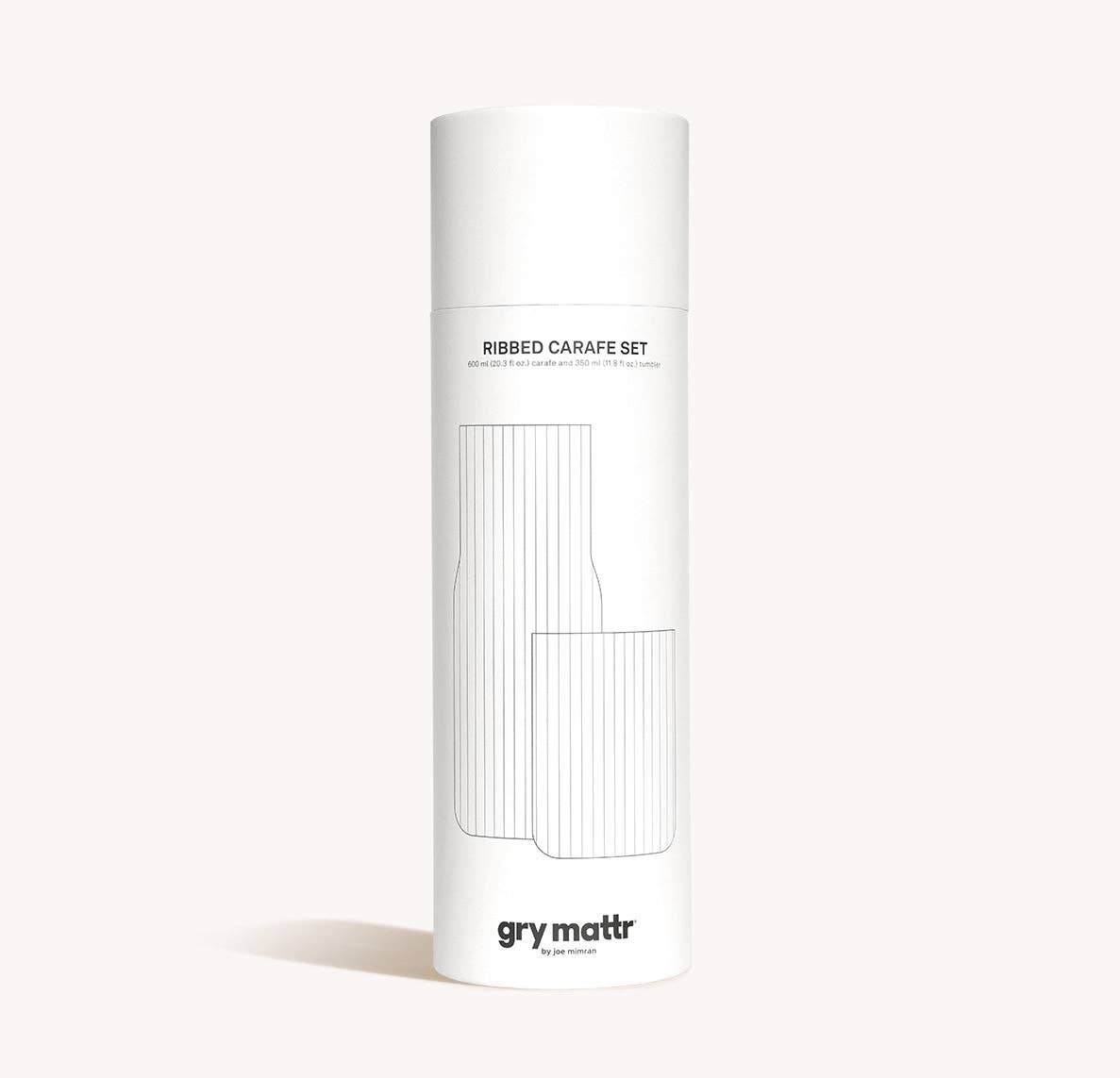 Ribbed Carafe in Clear