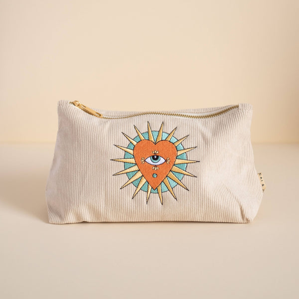 Corduroy Pouch in Stone