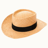 Raffia Western Gambler Hat