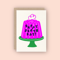 Happy Birthday Jello Cake Card
