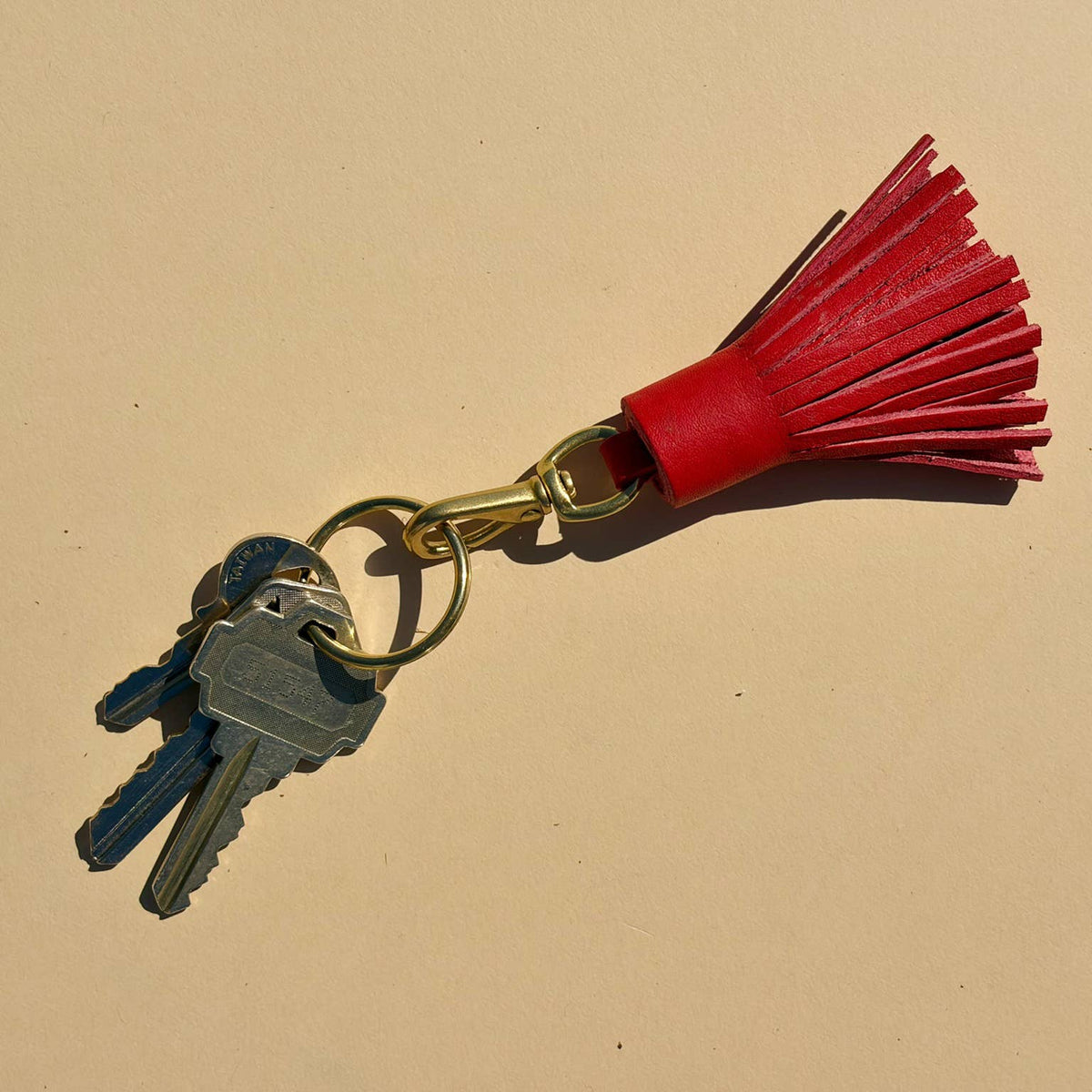 Tassel in Tomato Leather