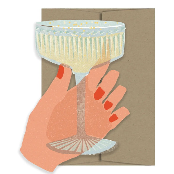 Coupe Chin-Chin Die Cut Card