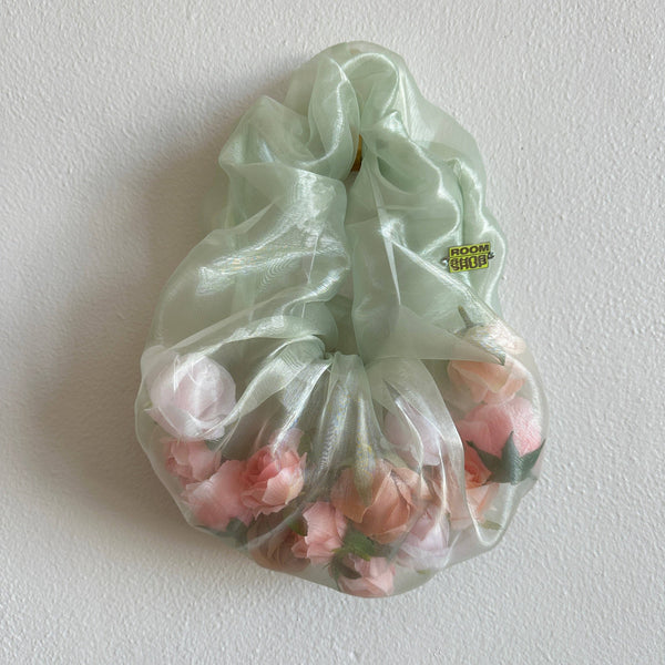 Rose Baby Bag in Sage / Rose Filled