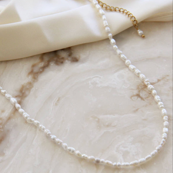 Natural Pearl Choker Necklace