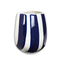 Striped Wall Bud Vase-4"H