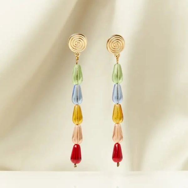 Technicolor Tear Drop Earrings