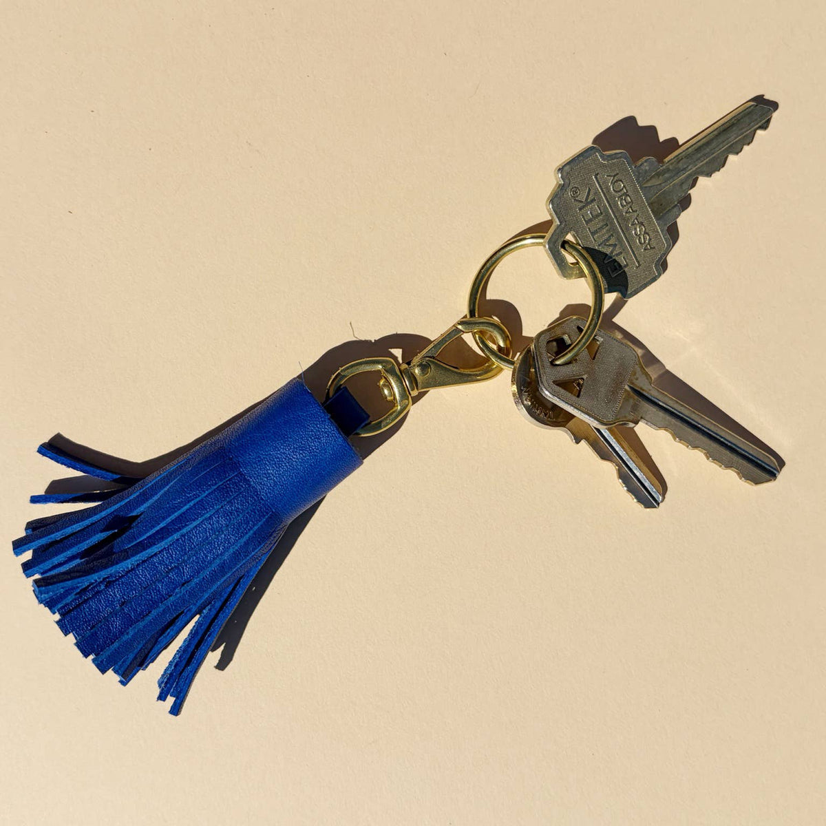 Tassel in Lapis Leather