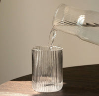Ribbed Carafe in Clear