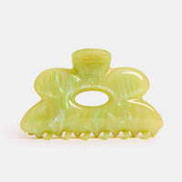 Flower Claw in Jade Swirl
