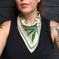 Botanical Cannabis Silk Scarf