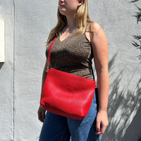 Mini Hobo in Tomato Leather