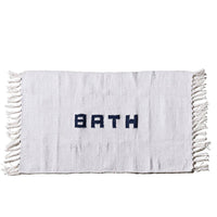 Recycled Bath Mat in White