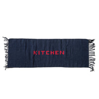 Recycled Kitchen Mat in Navy Blue