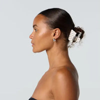 Pia Clip in Ivory Polka