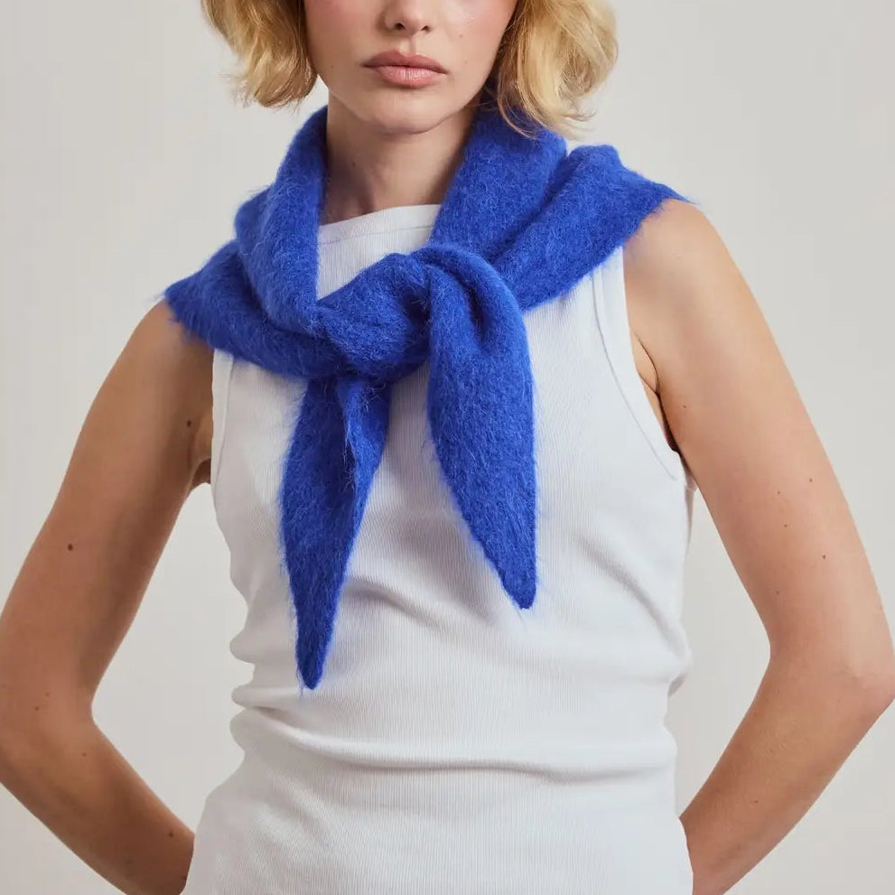 Alpaca Wool Triangle Scarf