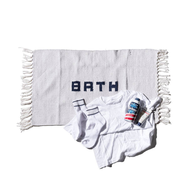 Recycled Bath Mat in White