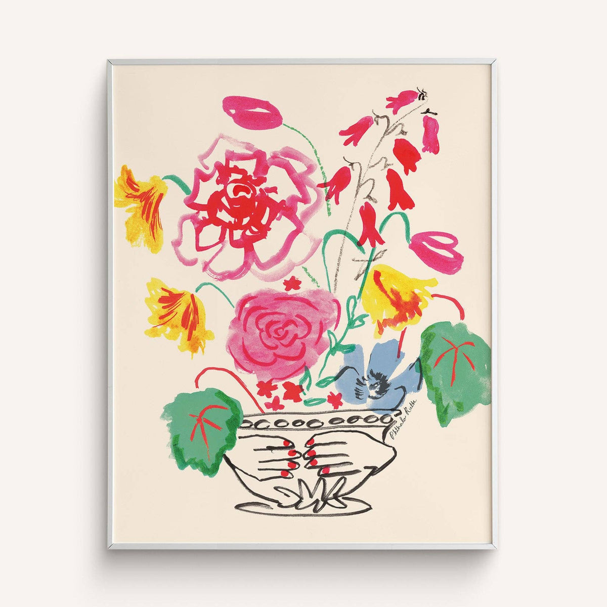 Blooming Hands Art Print