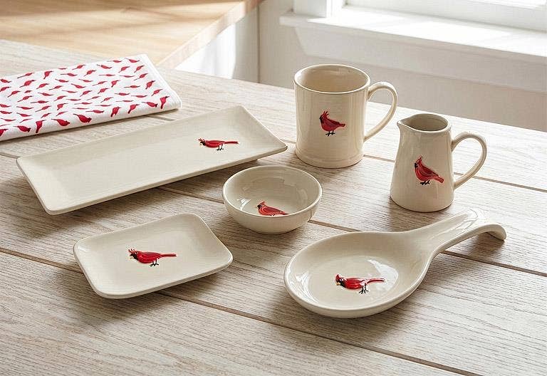 Cardinal Small Rectangle Plate