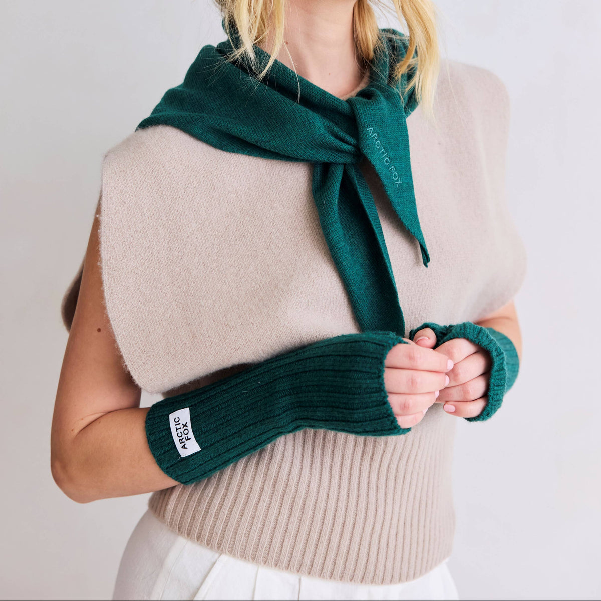 Merino Wool Fingerless Gloves