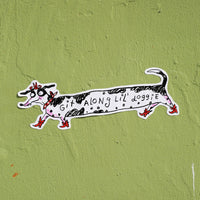 Git Along Doggie Bumper Sticker