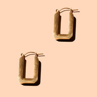 Corner Hoops in Gold