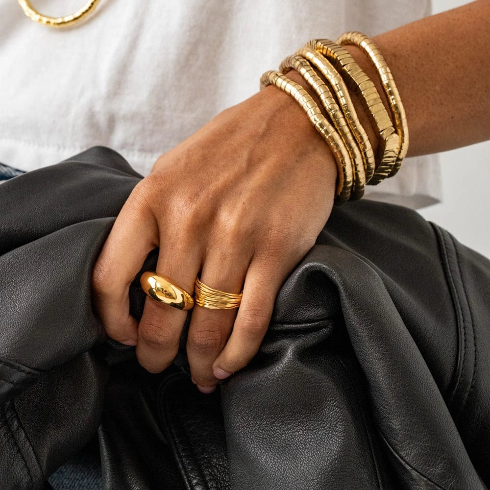 Lucille Square Bracelet in Gold