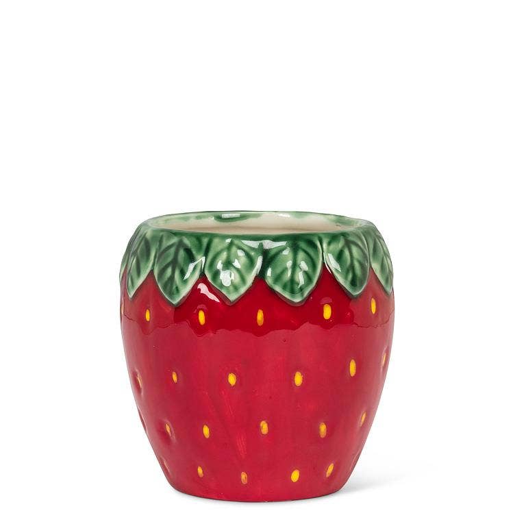Strawberry & Leaf Small Planter