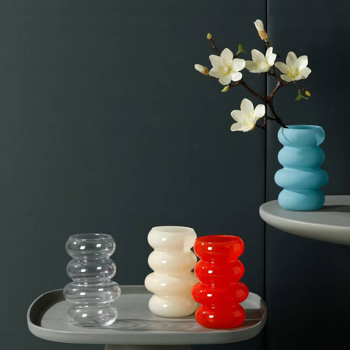Glass Ripple Vase