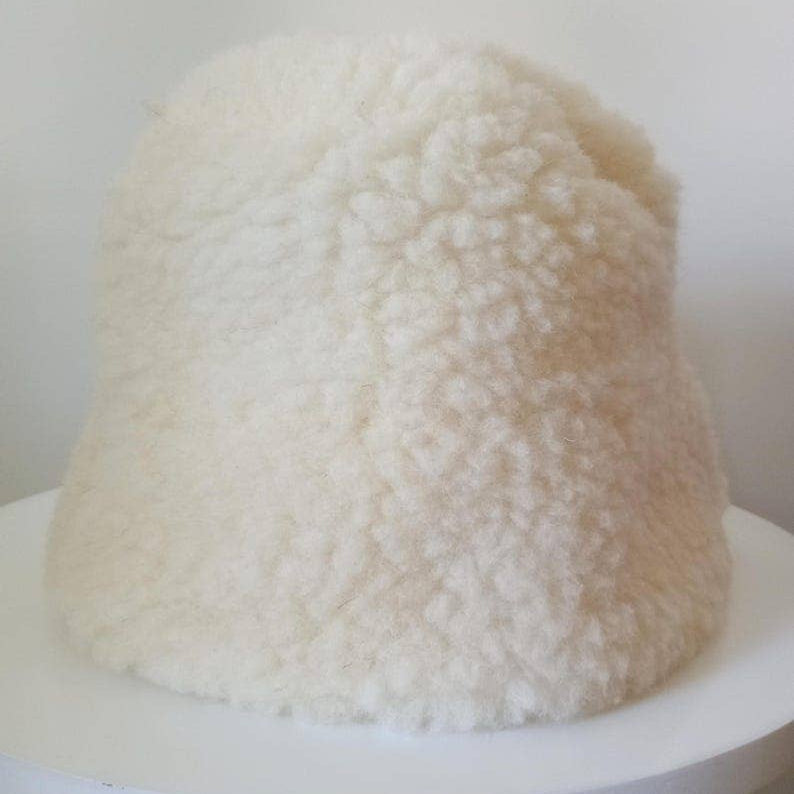 Sheep Wool Bucket Hat