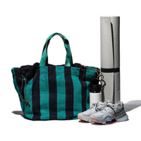 Rug Bag in Turquoise x Navy Blue