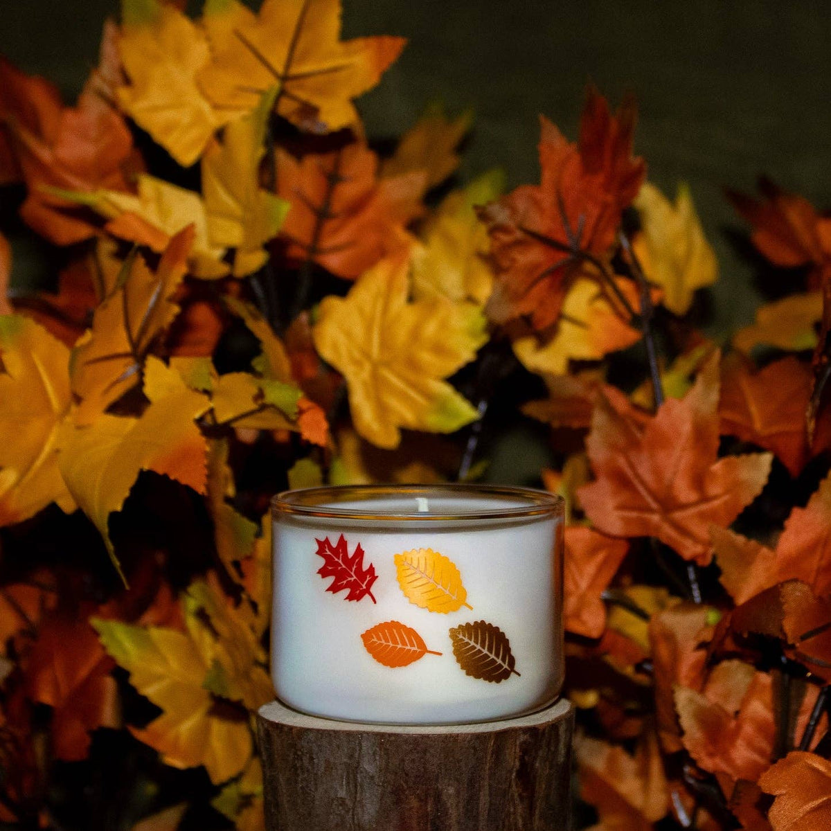 Leaves Candle