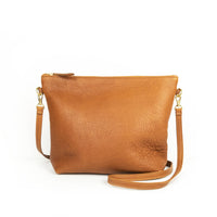 Mini Hobo Bag in Cognac Leather