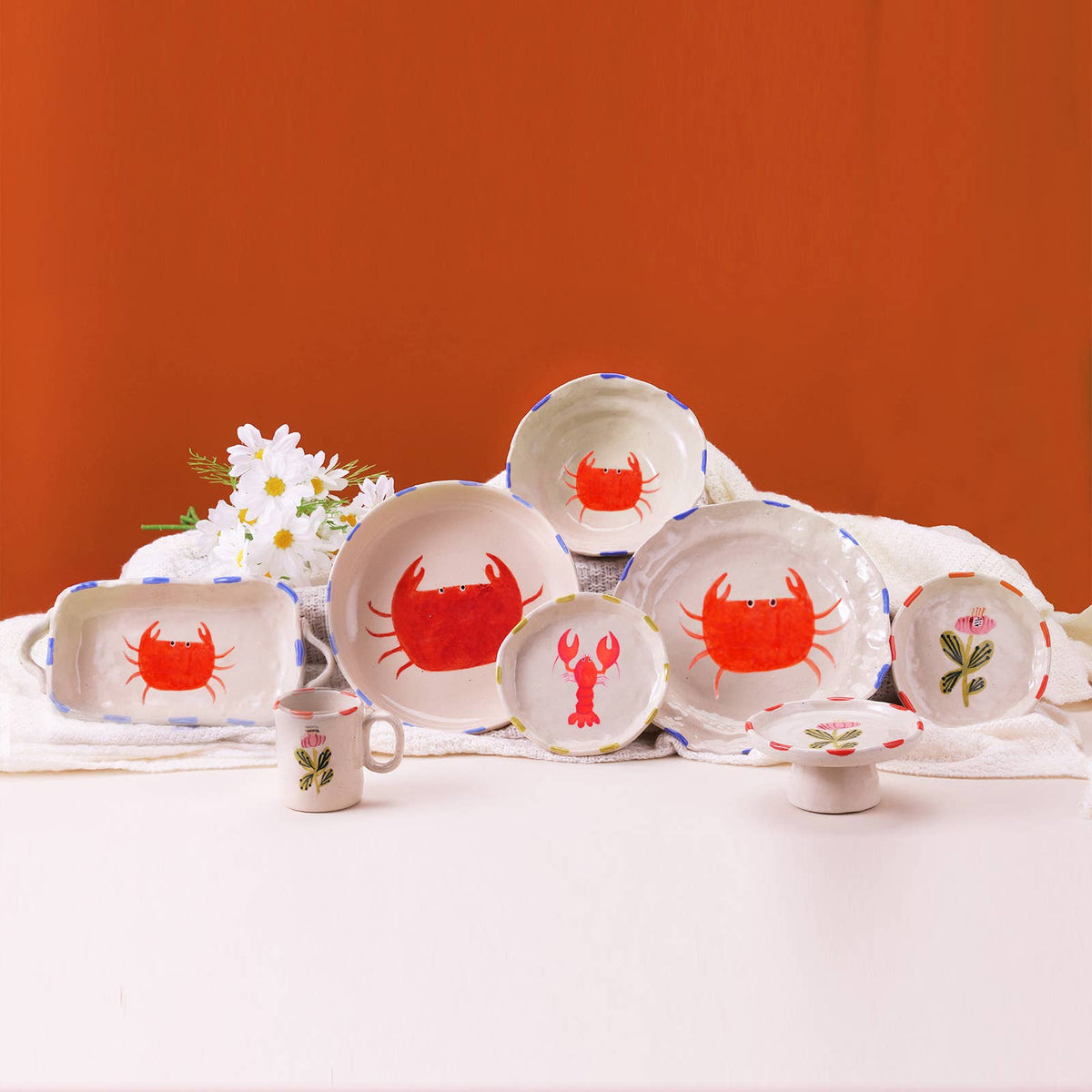 Ceramic Bowl with Crab