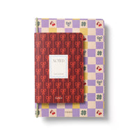 Checkerboard & Bows Softcover Notebook Set of 2